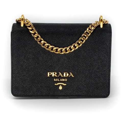 prada saffino chain bag side|saffiano leather shoulder bag.